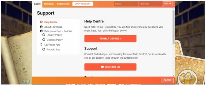 LeoVegas Help Centre