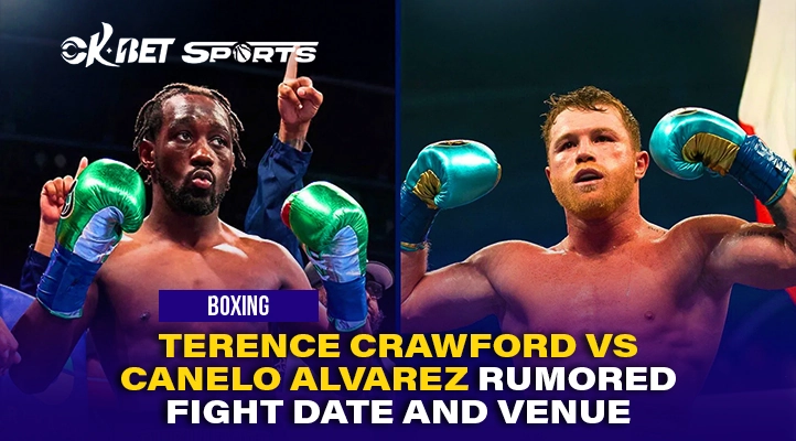 canelo vs crawford image of 2 boxer