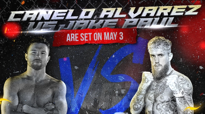 canelo alvarez vs jake paul boxing fight on may 3